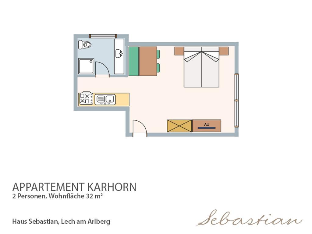 Haus Sebastian Apartment Лех ам Алберг Стая снимка